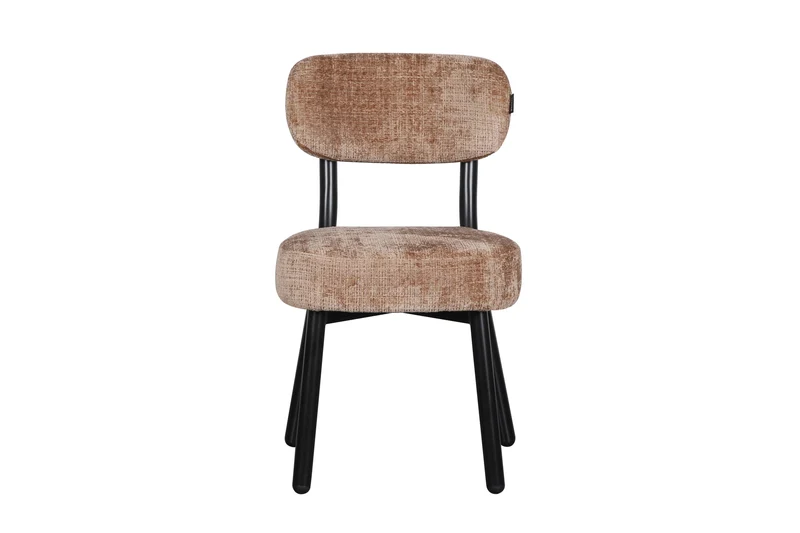 Chaise en tissu anti tache, 50x56xH85,5CM - ELLA
