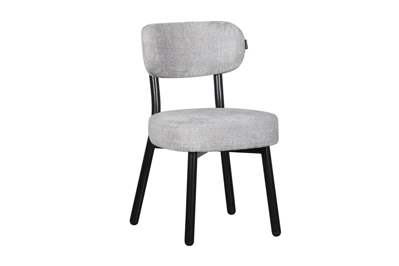 Chaise en tissu anti tache, 50x56xH85,5CM - ELLA