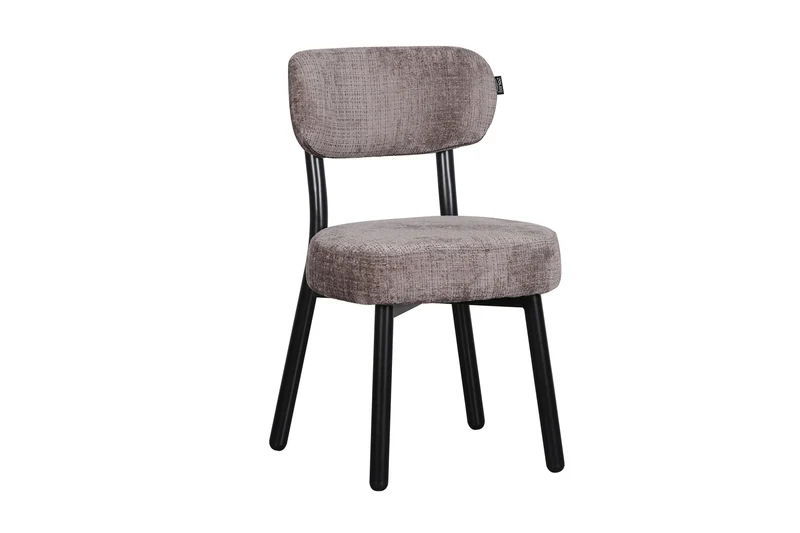 Chaise en tissu anti tache, 50x56xH85,5CM - ELLA