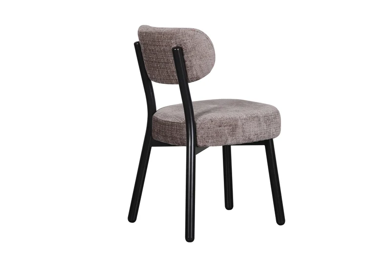 Chaise en tissu anti tache, 50x56xH85,5CM - ELLA