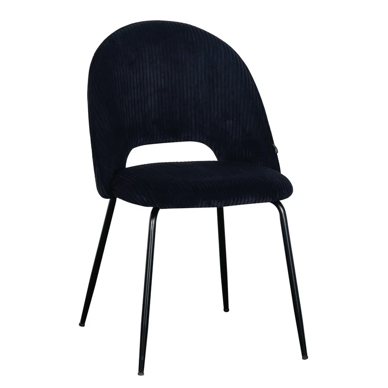 Chaise en velours côtelé, 45x56xH84CM -KATE