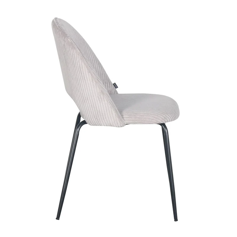 Chaise en velours côtelé, 45x56xH84CM -KATE
