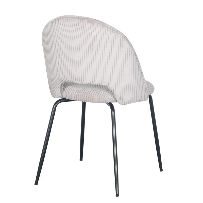 Chaise en velours côtelé, 45x56xH84CM -KATE