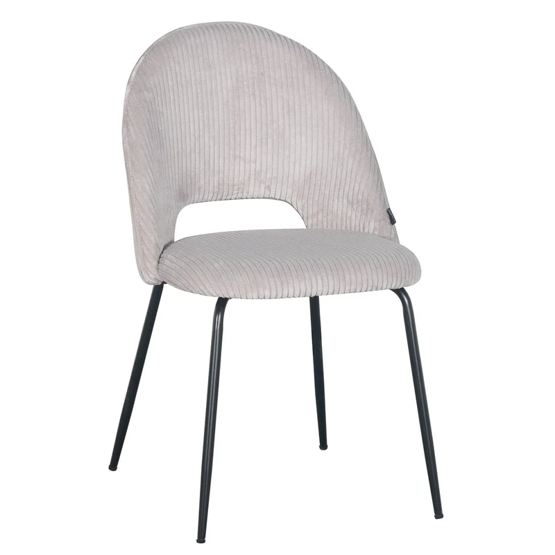 Chaise en velours côtelé, 45x56xH84CM -KATE