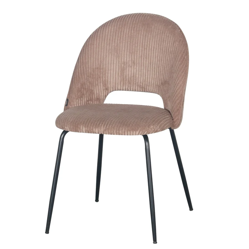 Chaise en velours côtelé, 45x56xH84CM -KATE