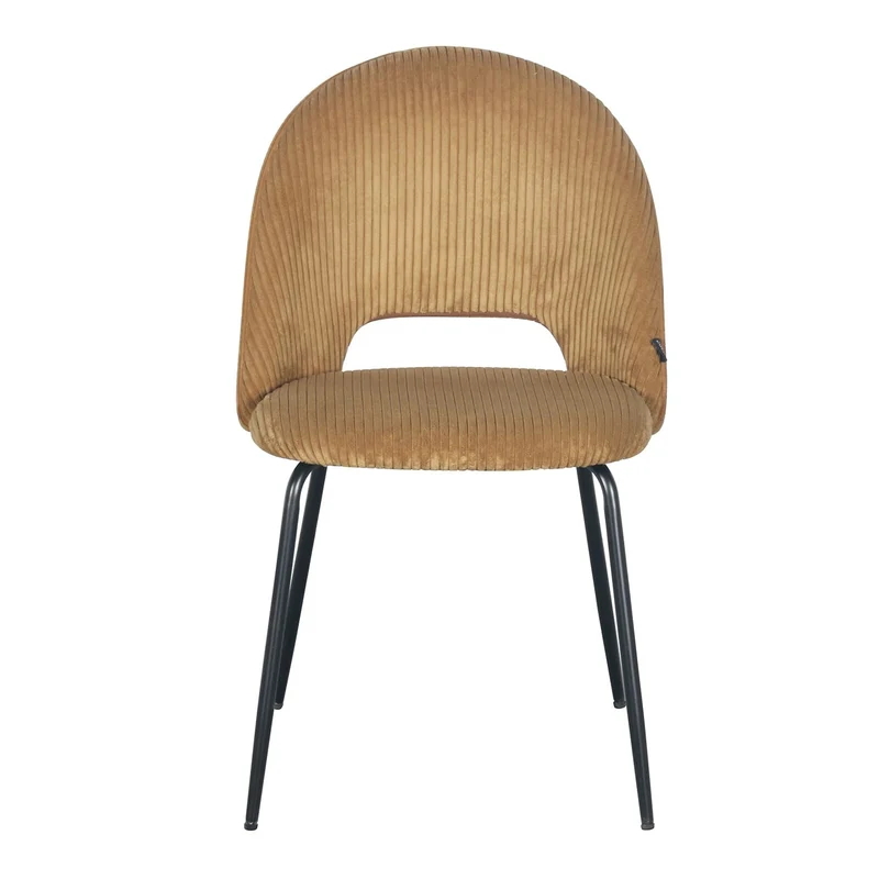 Chaise en velours côtelé, 45x56xH84CM -KATE