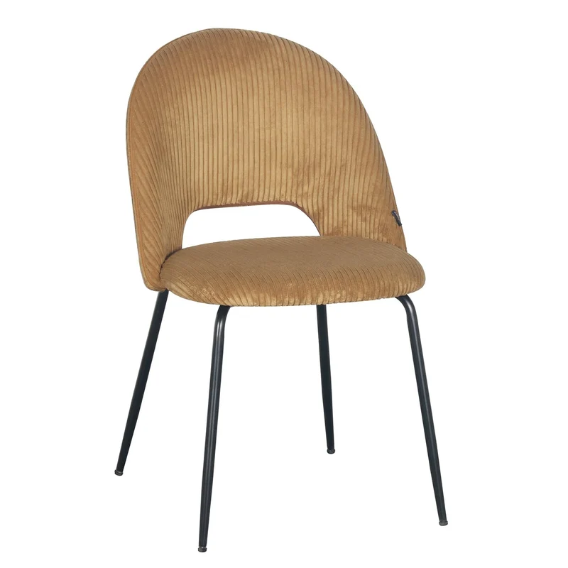 Chaise en velours côtelé, 45x56xH84CM -KATE