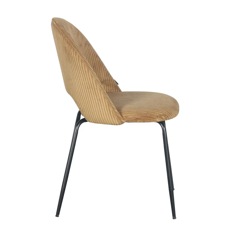 Chaise en velours côtelé, 45x56xH84CM -KATE