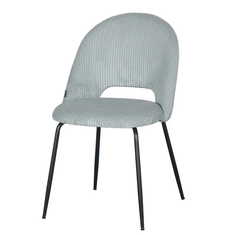 Chaise en velours côtelé, 45x56xH84CM -KATE