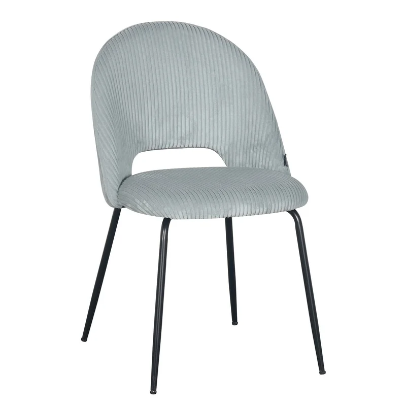 Chaise en velours côtelé, 45x56xH84CM -KATE