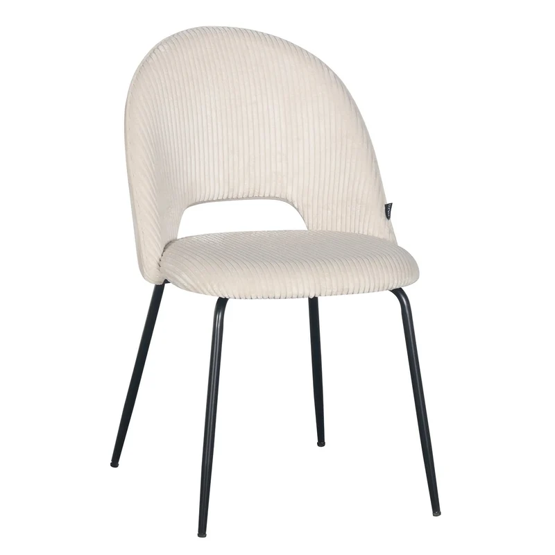 Chaise en velours côtelé, 45x56xH84CM -KATE