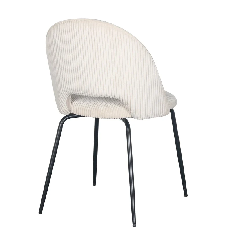 Chaise en velours côtelé, 45x56xH84CM -KATE