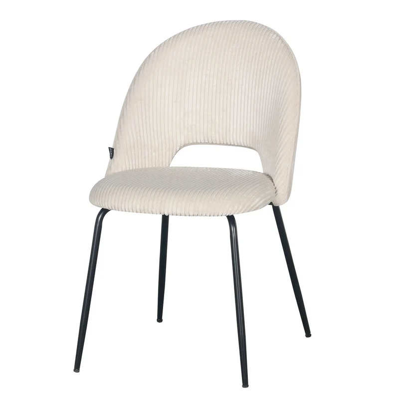 Chaise en velours côtelé, 45x56xH84CM -KATE
