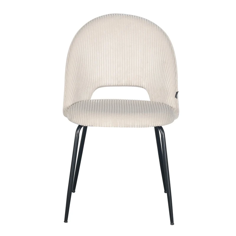 Chaise en velours côtelé, 45x56xH84CM -KATE