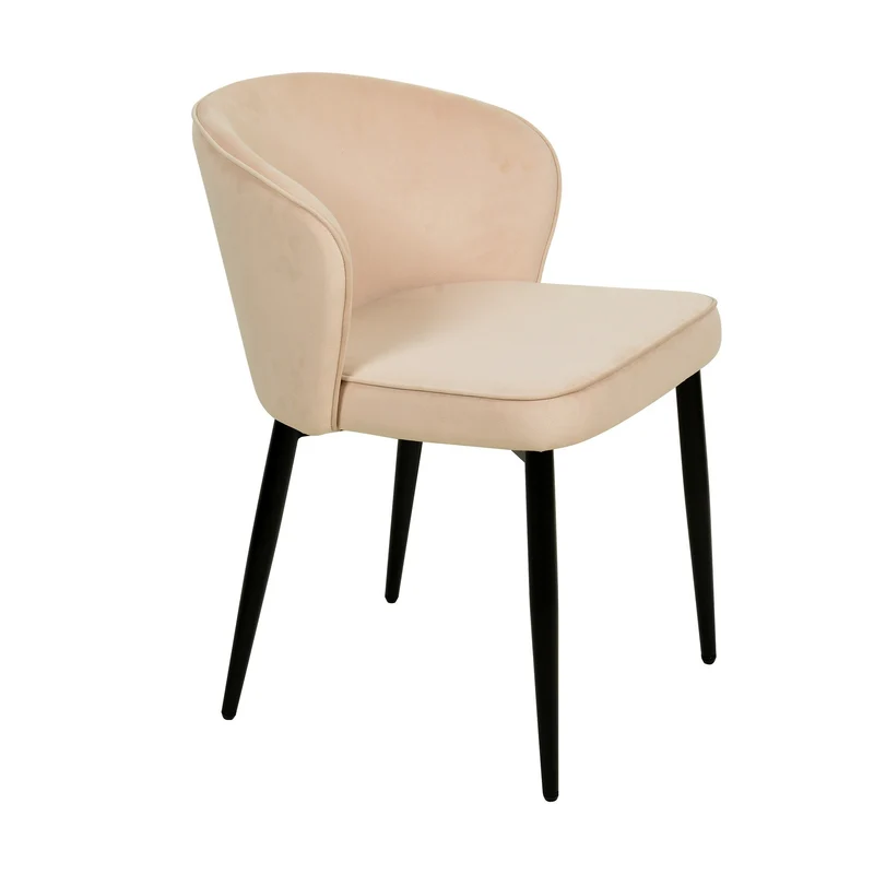 Chaise en velours anti tâche - TREVOR