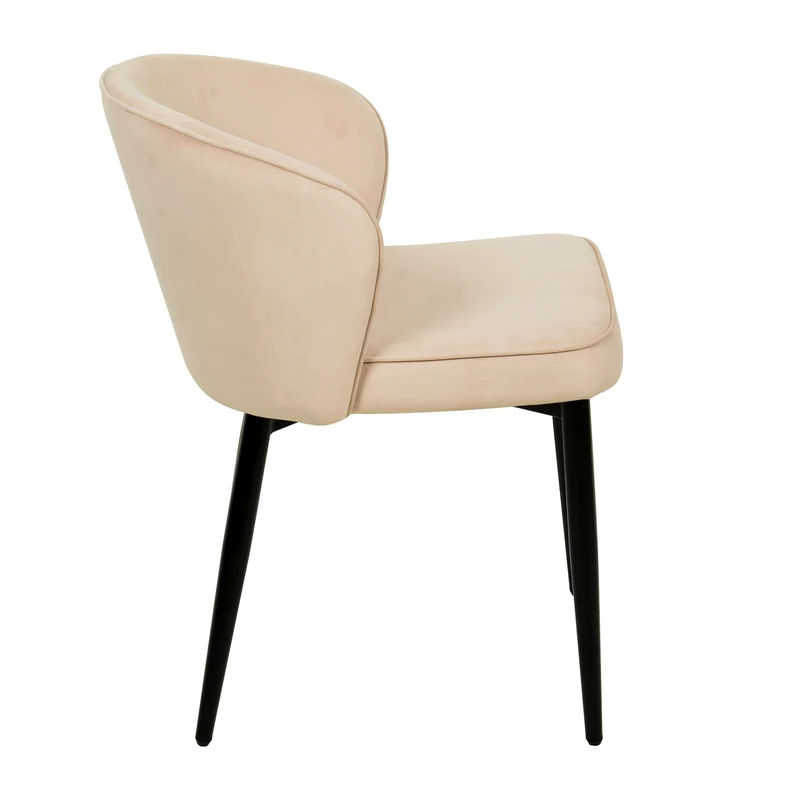 Chaise en velours anti tâche - TREVOR