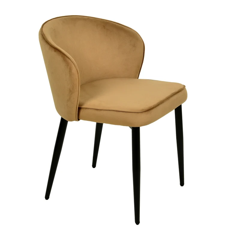 Chaise en velours anti tâche - TREVOR