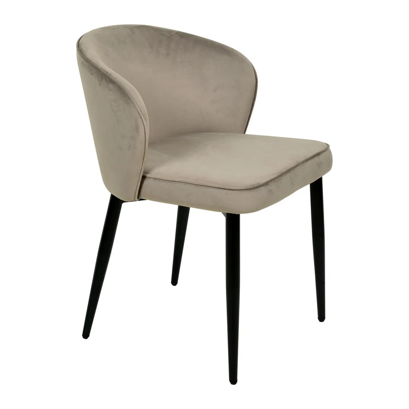 Chaise en velours anti tâche - TREVOR