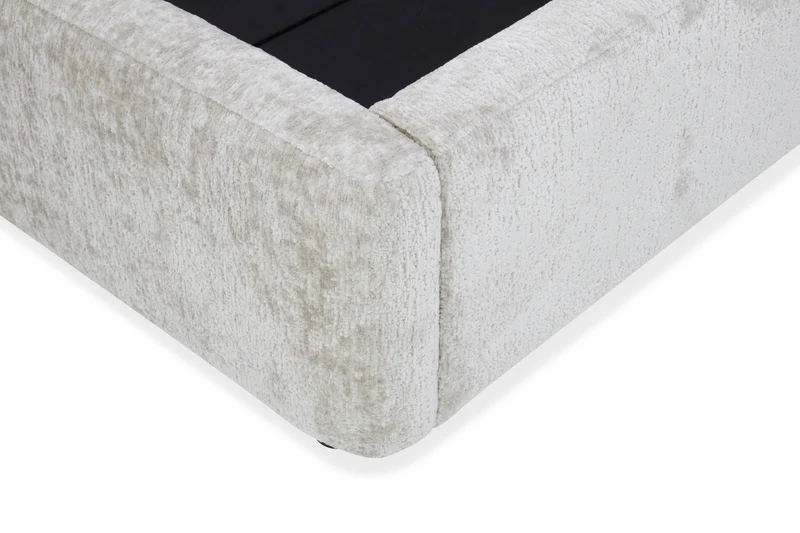Lit coffre en tissu avec sommier - SELA