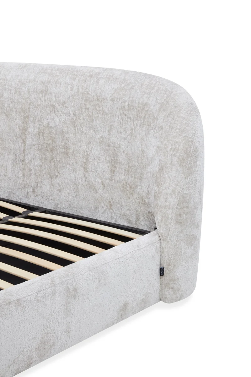 Lit coffre en tissu avec sommier - SELA