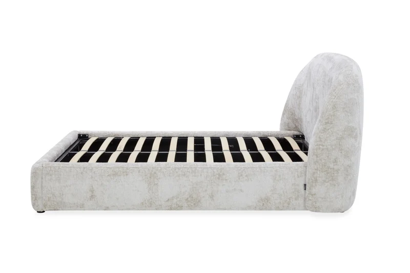 Lit coffre en tissu avec sommier - SELA