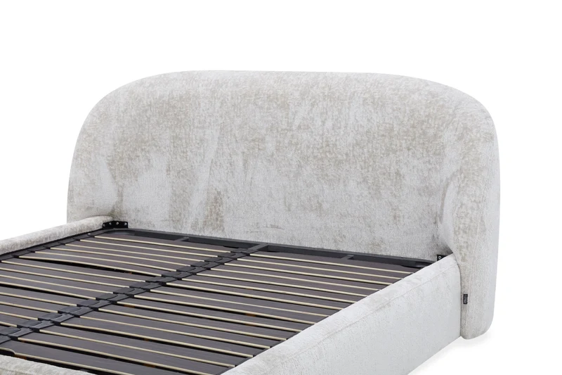 Lit coffre en tissu avec sommier - SELA
