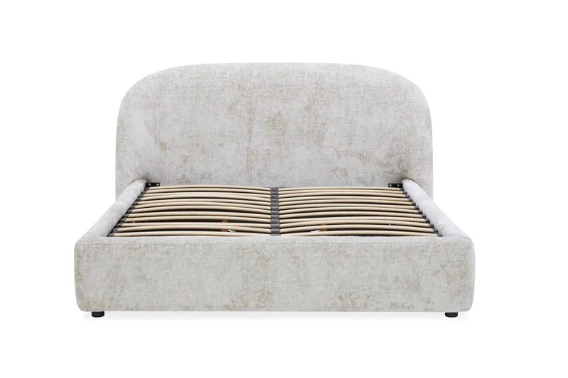 Lit coffre en tissu avec sommier - SELA