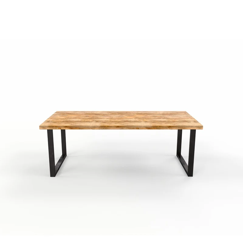 Grande table à manger en bois de manguier 6-10places - FLAVIA