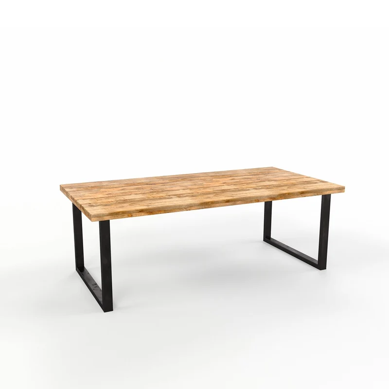 Grande table à manger en bois de manguier 6-10places - FLAVIA