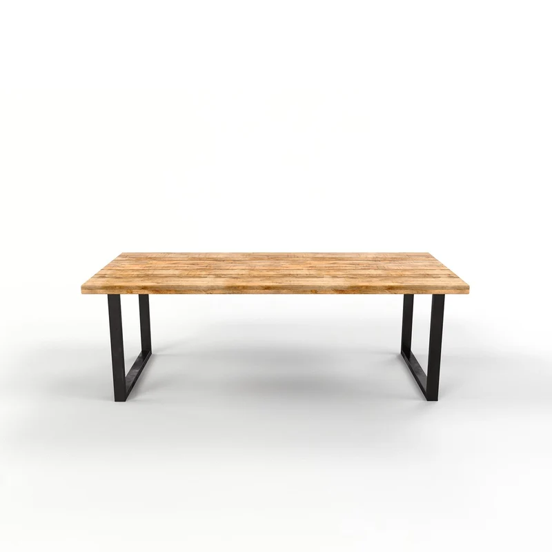 Grande table à manger en bois de manguier 6-10places - FLAVIA