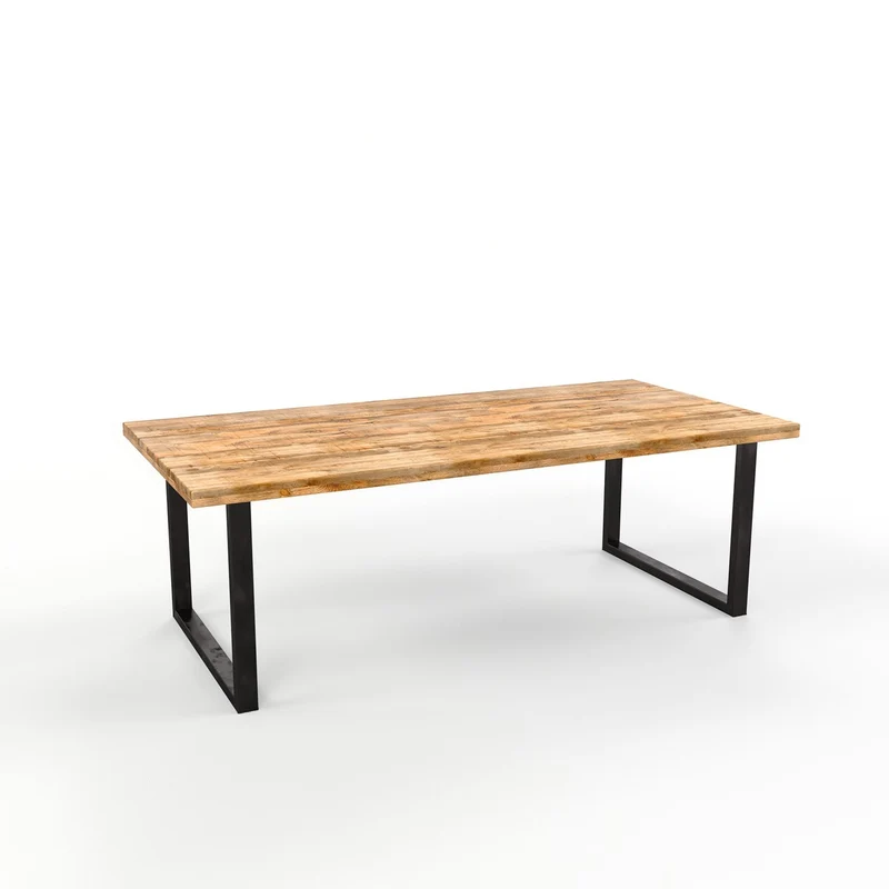 Grande table à manger en bois de manguier 6-10places - FLAVIA