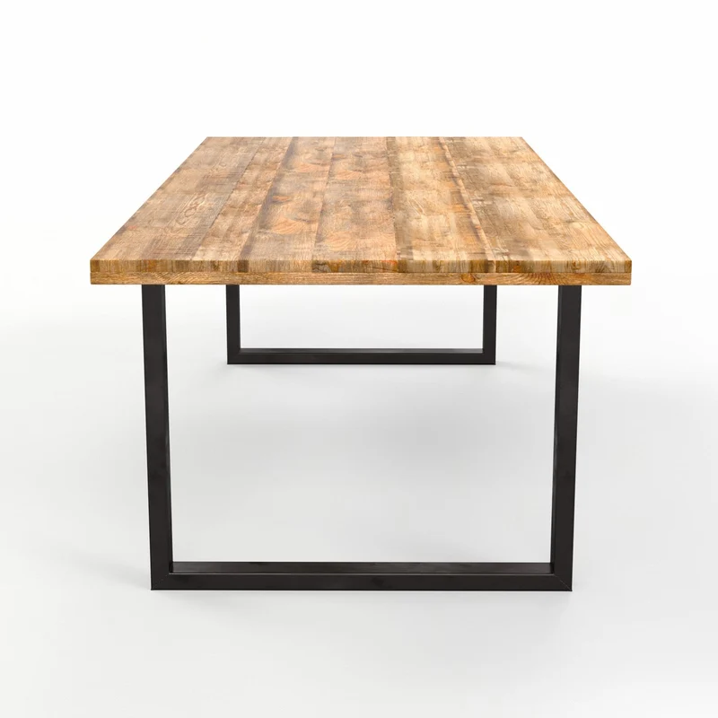 Grande table à manger en bois de manguier 6-10places - FLAVIA
