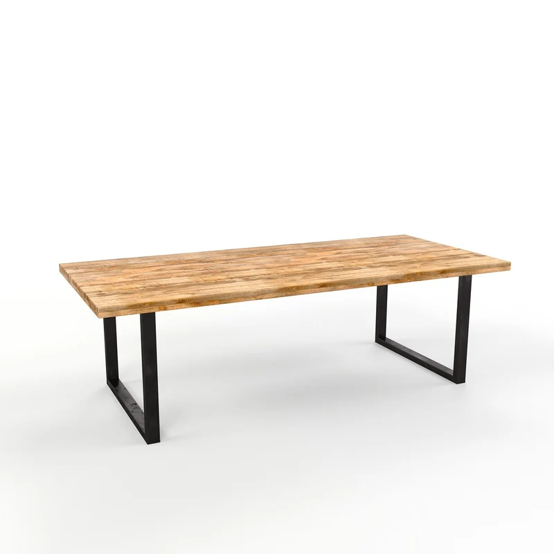 Grande table à manger en bois de manguier 6-10places - FLAVIA