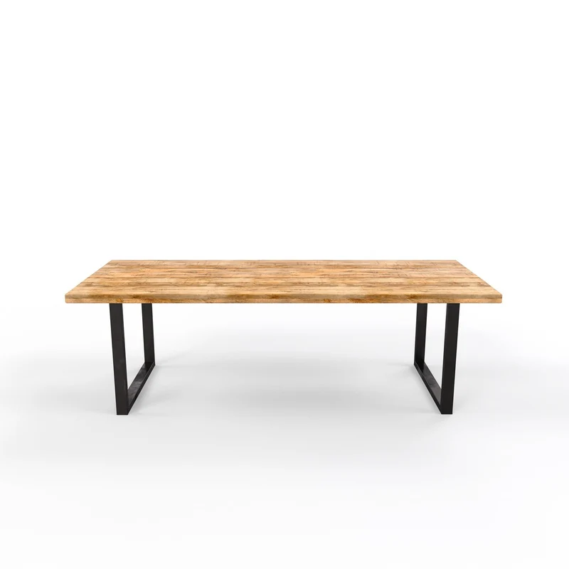 Grande table à manger en bois de manguier 6-10places - FLAVIA