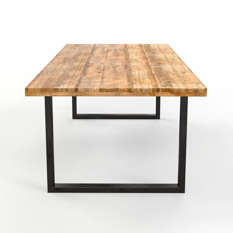 Grande table à manger en bois de manguier 6-10places - FLAVIA