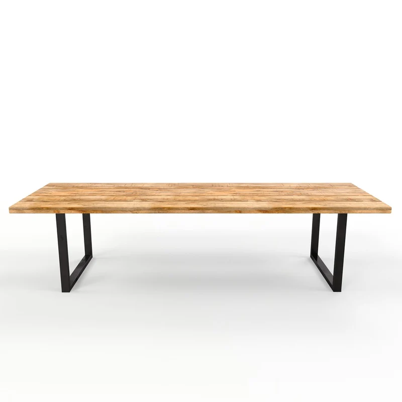 Grande table à manger en bois de manguier 6-10places - FLAVIA
