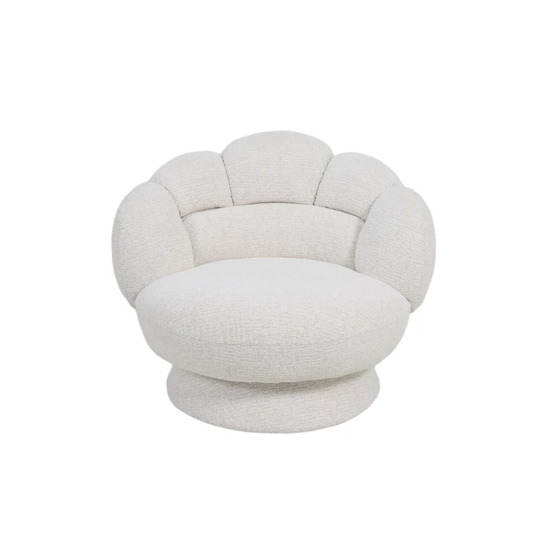 Fauteuil en tissu anti tache, 109x102xH81CM - KALINA