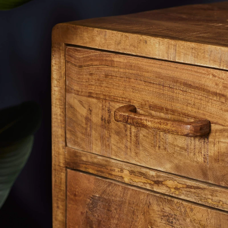 Commode en bois de manguier, 100x45xH115cm - MAYA