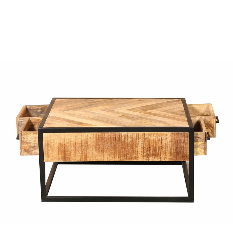 VICTORIA table basse en manguier 80x80x40cm