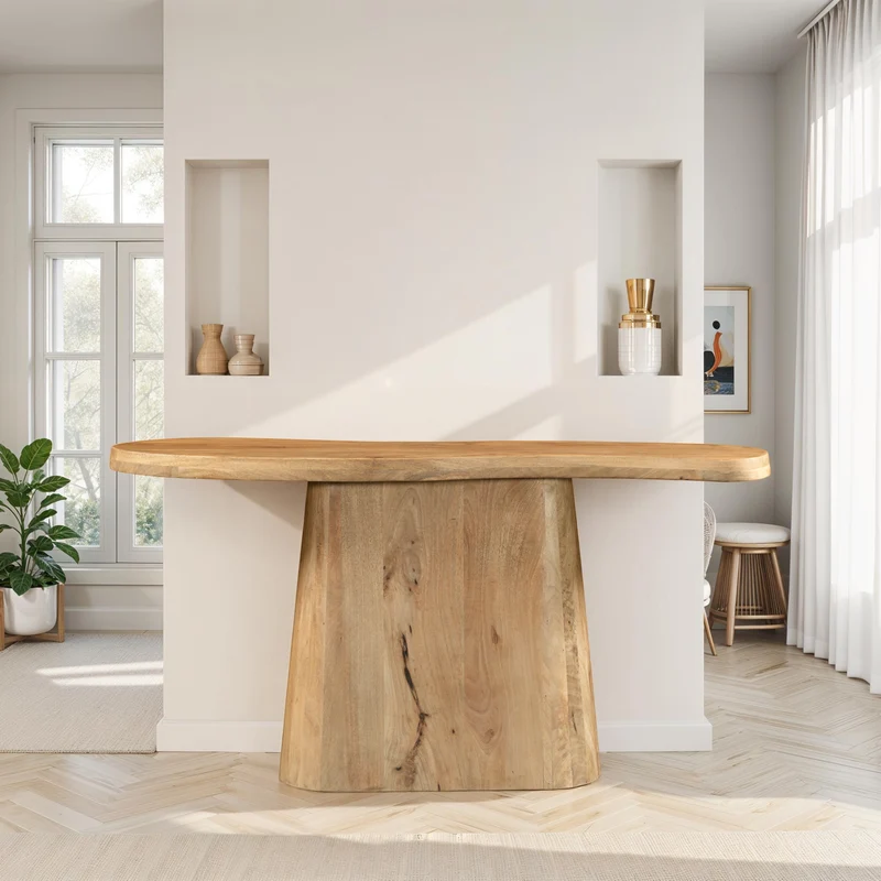 Morgane Console en bois de manguier, 150x35xH76CM