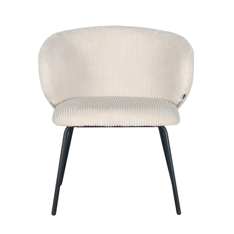 Fauteuil d’appoint en velours cotelé, 68x62xH79CM - ELISA