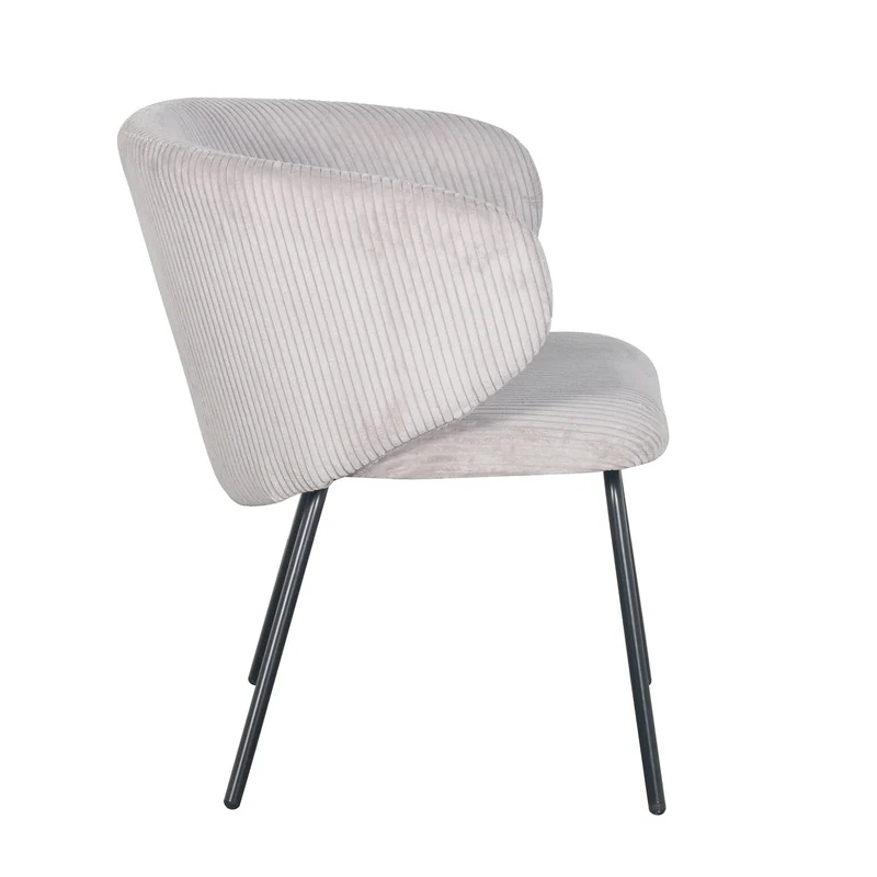 Fauteuil d’appoint en velours cotelé, 68x62xH79CM - ELISA