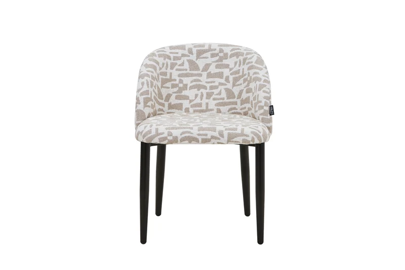 Chaise en tissu anti tache, 60x57,5xH75,5CM - MARISSA