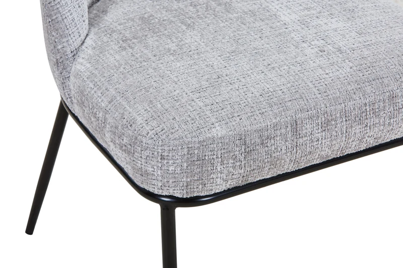 Chaise en tissu anti tache, 45x58,5xH85,5CM - BENNY