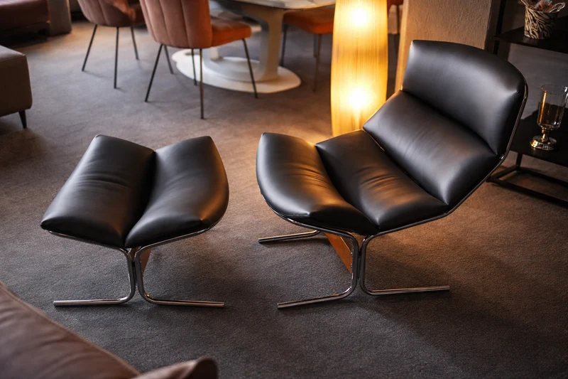 Fauteuil avec repose pied - steiner -sf103