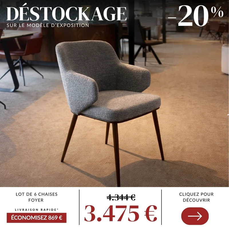 Lot de 6 chaises - CALLIGARIS - FOYER