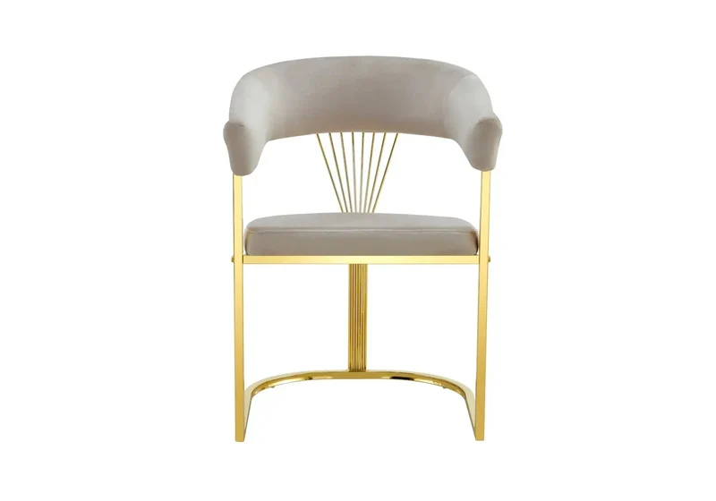 Ensemble Table Marbre et Chaises Moka - Olive