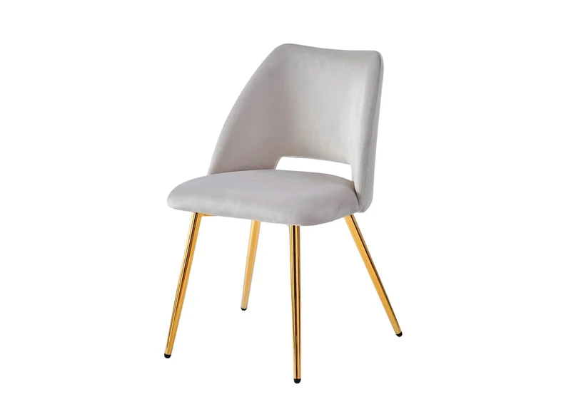 Table à manger et chaises dorées bois chêne - Joy