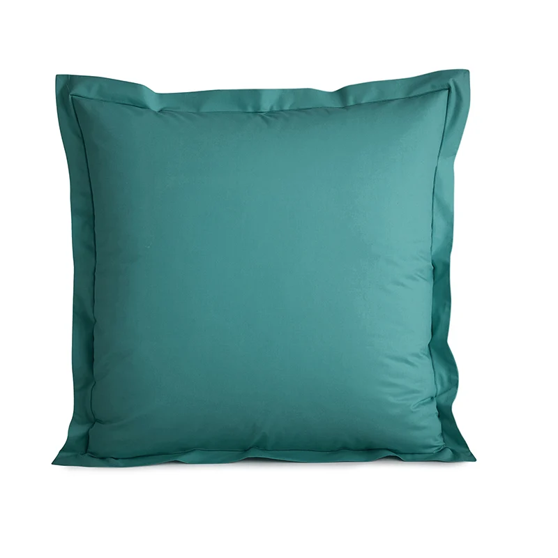 Taie d'oreiller Percale 65 x 65 cm Pur Coton Peigné Longues Fibres 80 Fils/cm² Paon