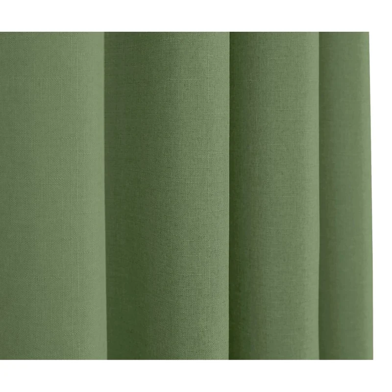 Paire de rideaux à œillets "effet lin" 140 x 260 cm Moonlight deco Romarin